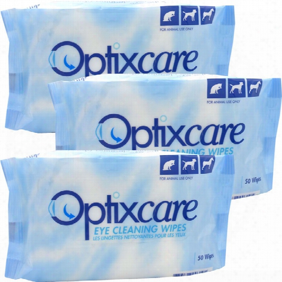3-pack Optixcare Eye Cleaning Wipes (150 Count)