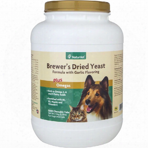 Naturvet Brewer's Dried Yeast Formula With Garlic (5,000 Tabs)