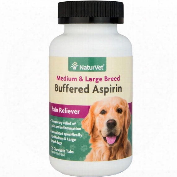 Naturvet Buffered Aspirin - Medium & Large Breed (75 Count)