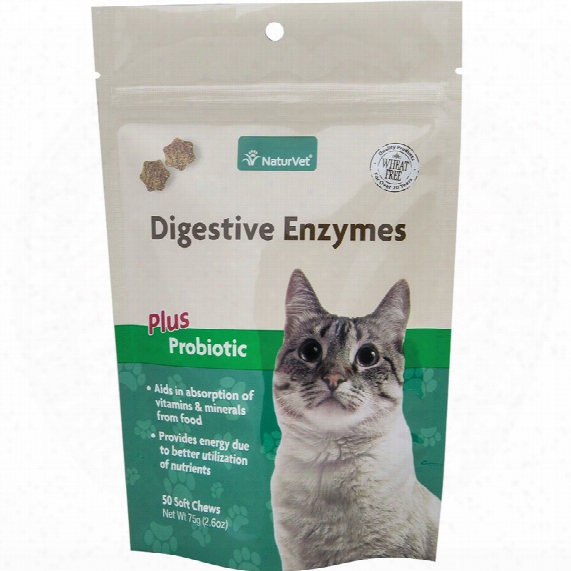 Naturvet Digestive Enzymes Plus Probiotics (50 Soft Chews)