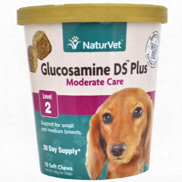 Naturvet Glucosamine Ds Moderate Care Plus Small & Medium Breeds - Level 2 (70 Soft Chews)