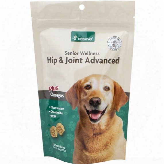 Naturvet Hip & Joint Advance Formula Senior Care (120 Soft Chews)