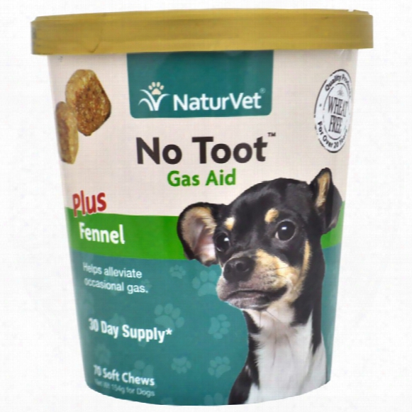 Naturvet No Toot Gas Aid Plus Fennel (70 Soft Chews)