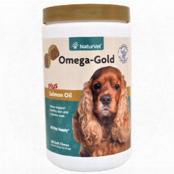 Naturvet Omega-gold Plus Salmon Oil (180 Soft Chews)