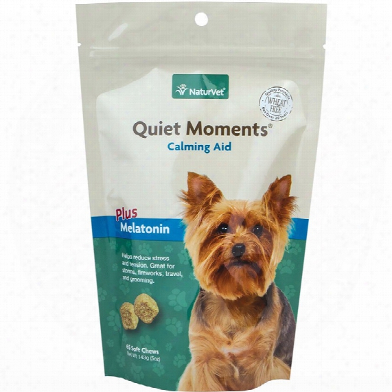 Naturvet Quiet Moments Calming Aid For Dogs & Cats (65 Soft Chews)