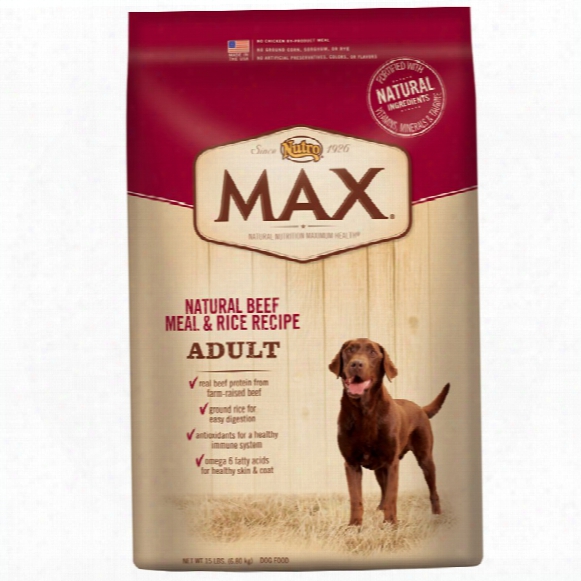 Nutro Max Beef & Rice - Adult Dog (15 Lb)
