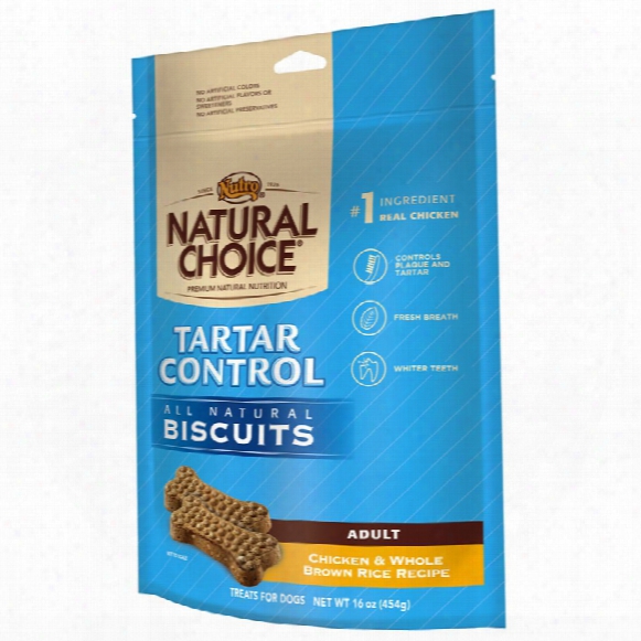 Nutro Natural Choice Tartar Control Biscuit - Adult Dog (16 Oz)