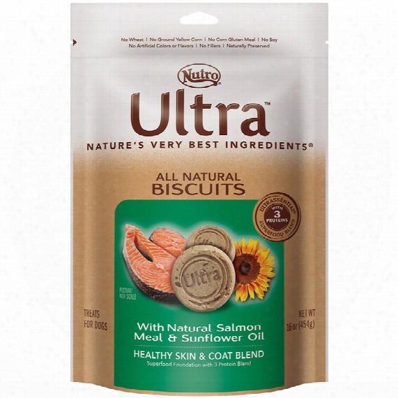 Nutro Ultra Salmon & Sunflower Oil Dog Biscuits (16 Oz)