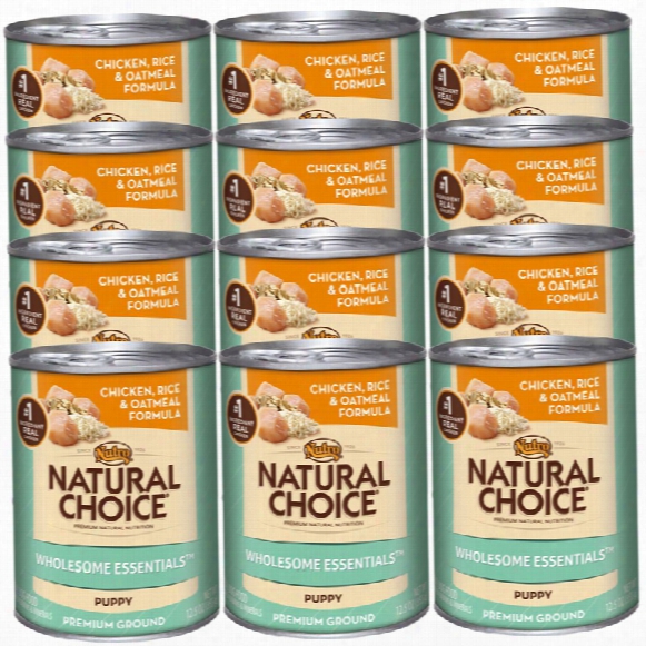 Nutro Wholesome Essentials Chicken, Rice & Oatmeal - Puppy (12x12.5oz)