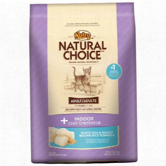 Nutro Wholesome Essentials White Fish & Brown Rice - Indoor Adult Cat (14 Lb)