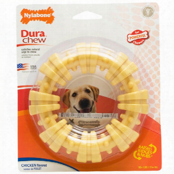 Nylabone Durachew Plus Textured Ring Dog Chew Dog Toy - Large