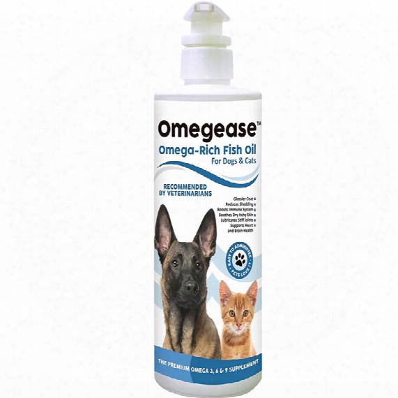 Omegease - Omega Rich Fish Oil For Dogs & Cats (16 Fl Oz)