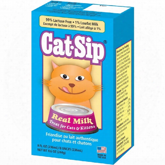 Pet-ag Cat-sip Real Milk Treat For Cats & Ktitens (8 Fl Oz)
