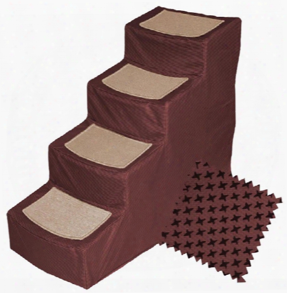 Pet Gear Designed Stair Iv With Removeable Cover - Burgundy