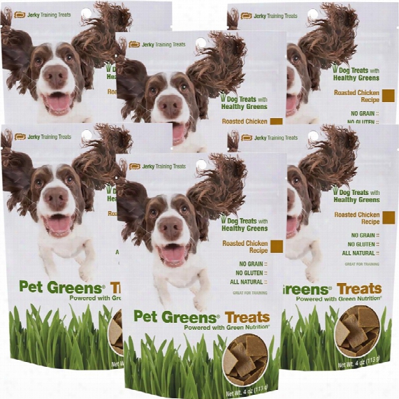 Pet Greens Jerky Dog Treats Roasted Chicken 6-pack (24 Oz)