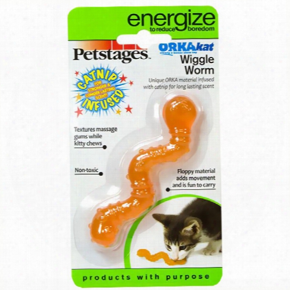 Petstages Orkakat Wiggle Worm Cat Toy
