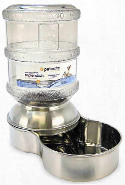 Petmate Replendish Waterer Small - Stainless Steel