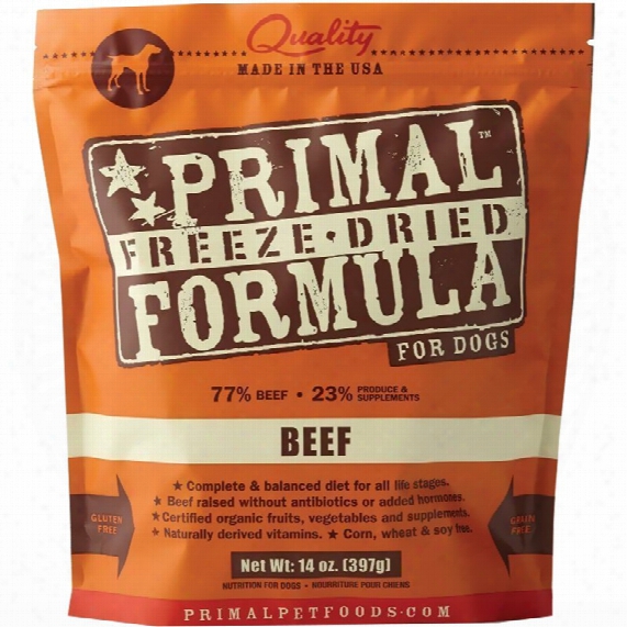 Primal Freeze Dried Beef Dog Food (14 Oz)