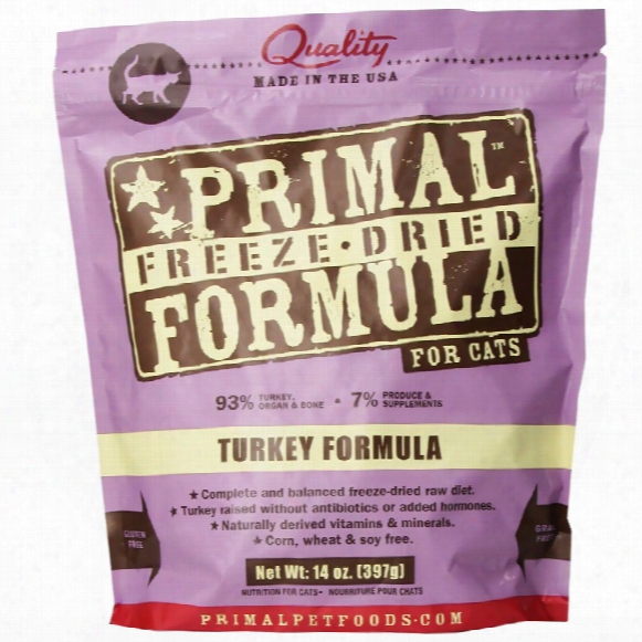 Primal Freeze Dried Turkey Cat Food (14 Oz)