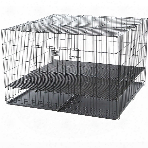 Proselect Puppy Playpen With Plastic Pan Large - Black
