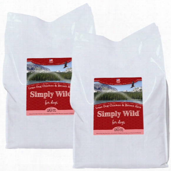 2-pack Simply Wild Lean Dog Chicken & Brown Rice Dog Food (40 Lbs)