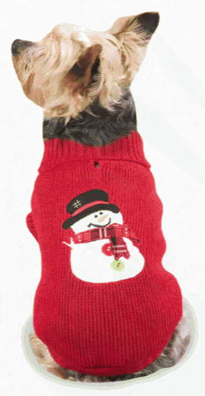 Casual Canine Snowman Sweaters - Xxs (8&quot;)