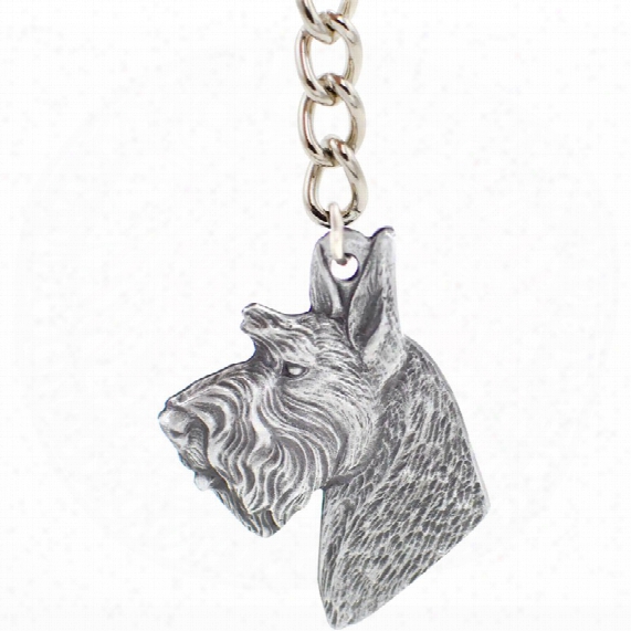 Dog Breed Keychain Usa Pewter - Scottish Terrier (2.5&quot;)
