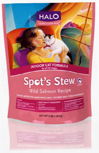 Halo Spot's Stew Wild Salmon Dry Cats Food (6 Lb)