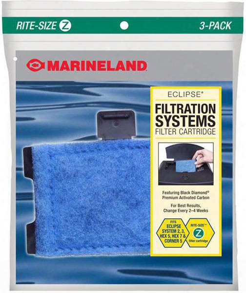 Marineland Eclipse Filtration Systems Filter Cartridges Rite-size Z (3 Pk)