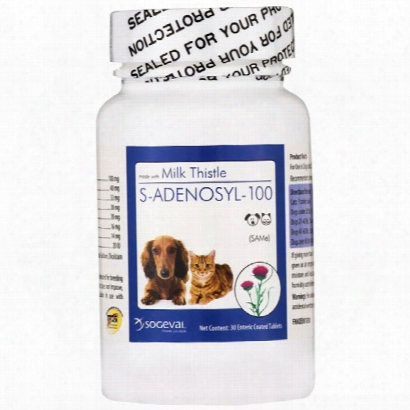 S Adenosyl 100 (same) For Small Dogs And Cats - 100 Mg (30 Tabs)