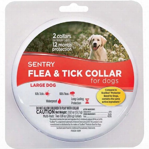 Sentry Flea &  Tick Collar For Large Dogs (2 Pack)
