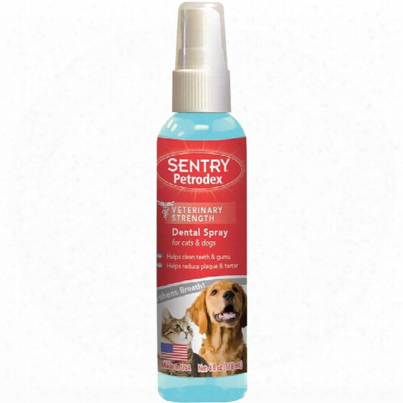 Sentry Petrodex Dental Spray For Cats Dogs (4 Oz)