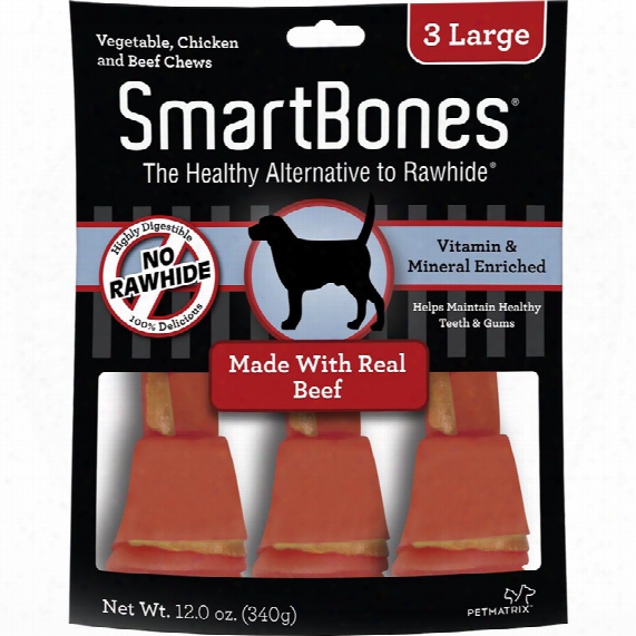 Smartbones Large Beef Chews (3 Pack)