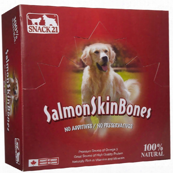 Snack 21 Salmon Skin Bones (box Of 18 Bones)