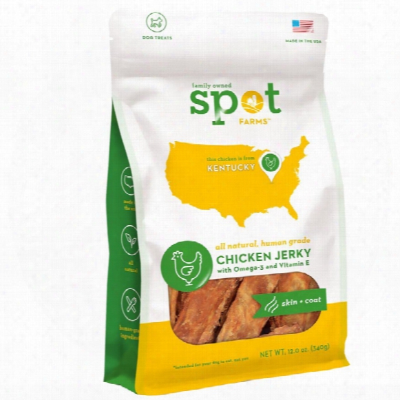 Spot Farms Chicken Jerky - Skin A∓ Coat (12 Oz)