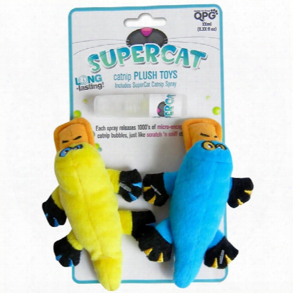 Supercat Plush Platties With Catnip Spray