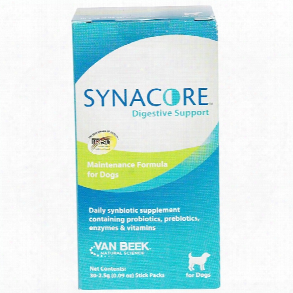 Synacore Canine Probiotics, Prebiotics, Vitamins, Enzymes - Box Of 30 (2.5 G) Stick Pack