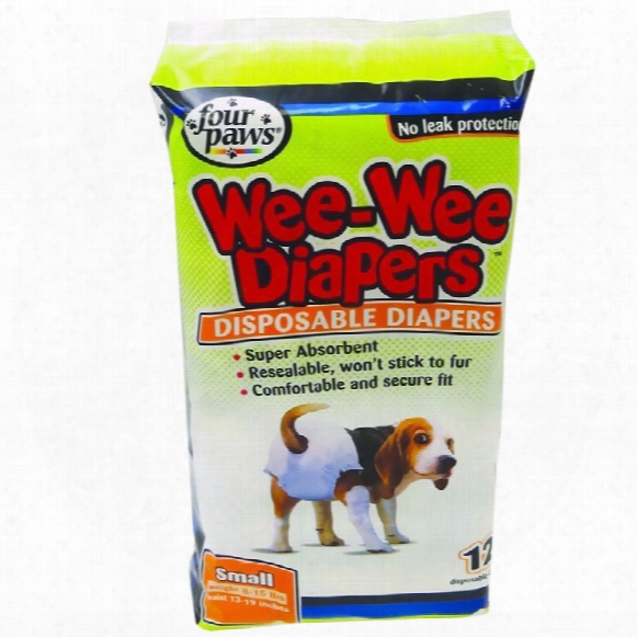 Four Paws Wee-wee Dog Diaers Small (12 Diapers)