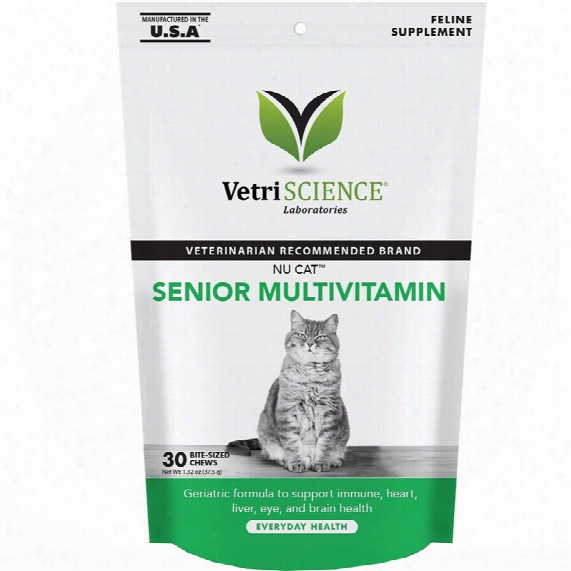 Nucat Senior Multivitamin For Cats (30 Bits-sized Chews)