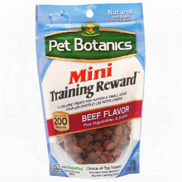 Pet Botanics Mini Training Reward Treats - Beef (4 Oz)