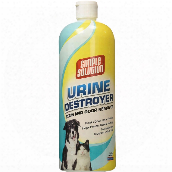 Simple Solution Urine Destroyer - Stain & Odor Remover (32 Fl Oz)