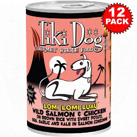Tiki Dog Lomi Lomi Luau Wild Salmon & Chicken (14.1 Oz) - 12 Pack