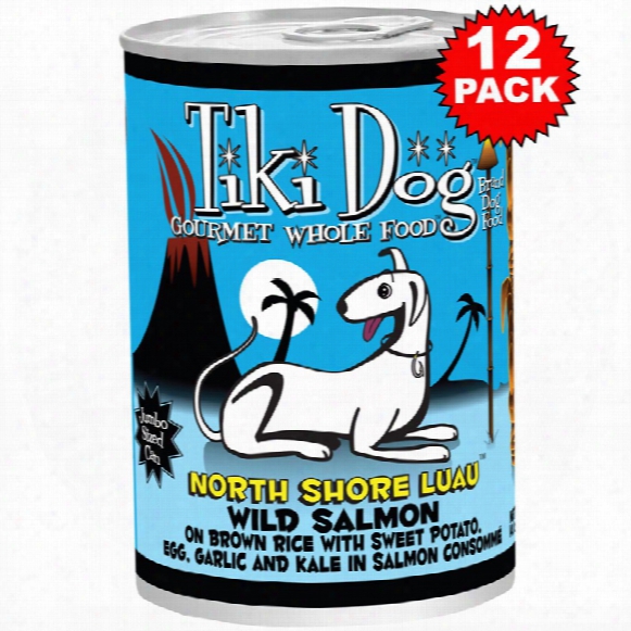 Tiki Dog North Shore Luau Wild Salmon (14.1 Oz) - 12 Pack