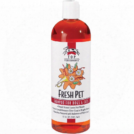 Top Performance Fresh Pet Shampoo For Dogs & Cats (17 Oz)