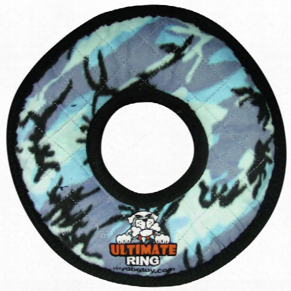 Tuffy's Ultimate Ring Blue Camo Dog Toy