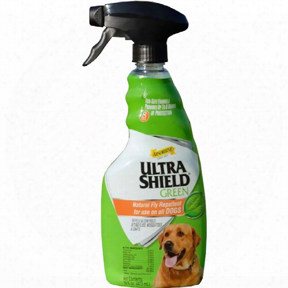 Ultrashield Green Natural Fly Repellent Spray For Dogs (16 Fl Oz)