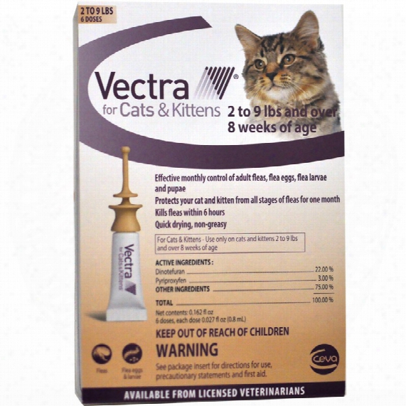 Vectra For Cats & Kittens Under 9 Lbs - 6 Doses