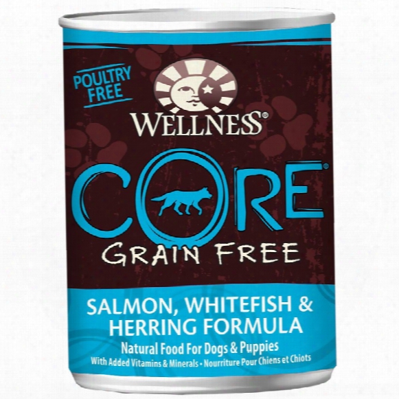 Wellness Core Grain-free Canned Adult Dog Food - Salmon,whitefish, & Herring (12.5 Oz)