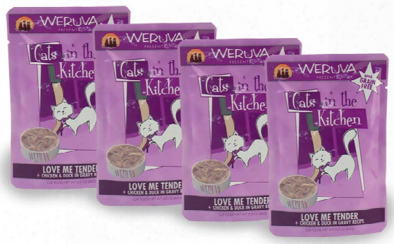 Weruva Cats In The Kitchen Pouch-love Me Tender Box 4-pack (12 Oz)