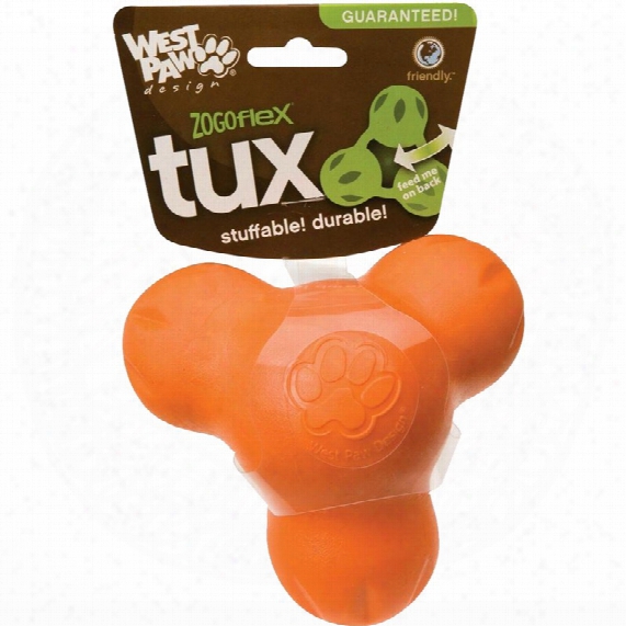 West Paw Tux Tough Dog Chew Toy - Large (tangerine)